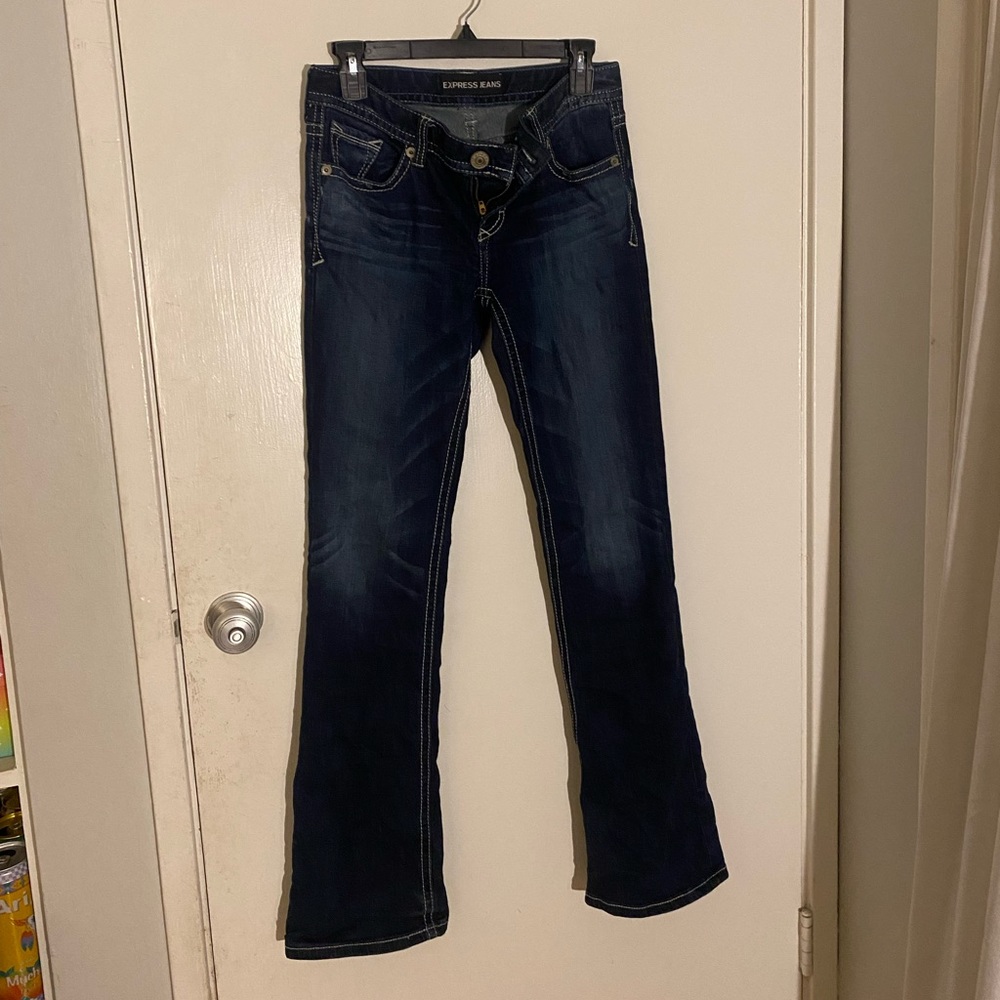 Dark Wash Express Jeans Waist 28”